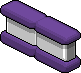 Purple Iced  bar desk