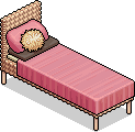 Rattan Pembe Yatak